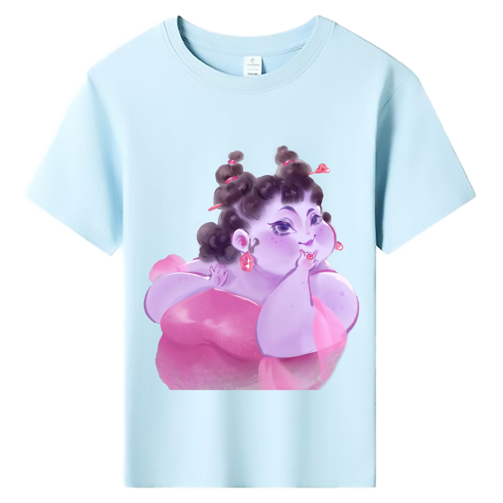 （画像用） Ne Zha 2 ナタ 魔童の大暴れ 綿100％キッズTシャツ（フロントプリント）